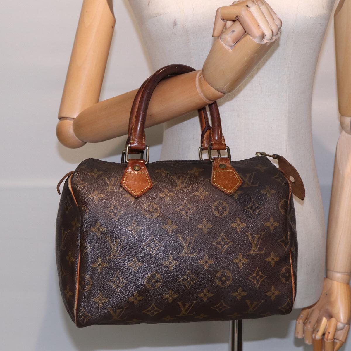 LOUIS VUITTON Monogram Speedy 25 Hand Bag M41528 LV Auth bs17743