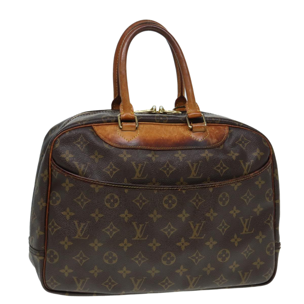 LOUIS VUITTON Monogram Deauville Hand Bag M47270 LV Auth bs17745