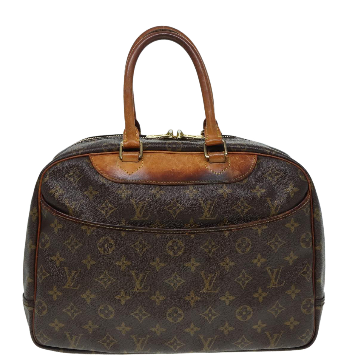 LOUIS VUITTON Monogram Deauville Hand Bag M47270 LV Auth bs17745