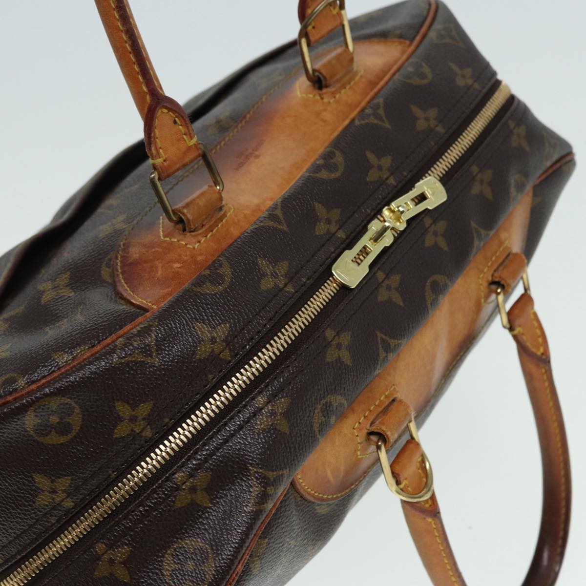 LOUIS VUITTON Monogram Deauville Hand Bag M47270 LV Auth bs17745