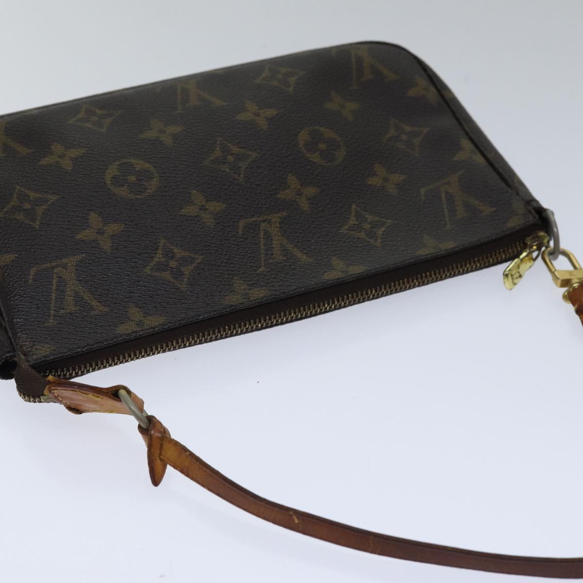 LOUIS VUITTON Monogram Pochette Accessoires Pouch M51980 LV Auth bs17808