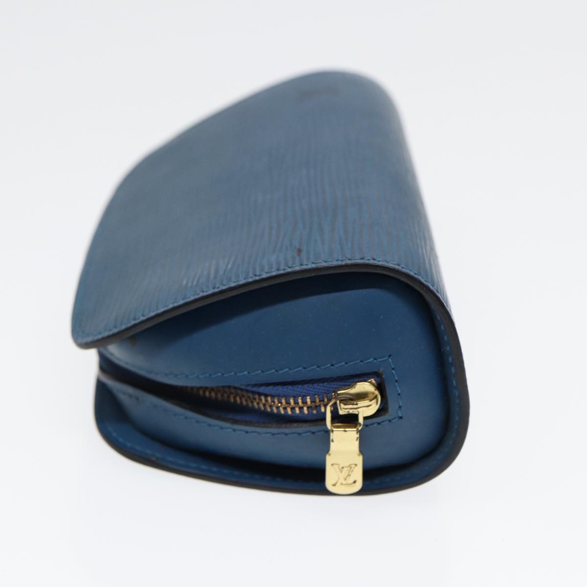 LOUIS VUITTON Epi Dauphine PM Pouch Blue M48445 LV Auth bs17810