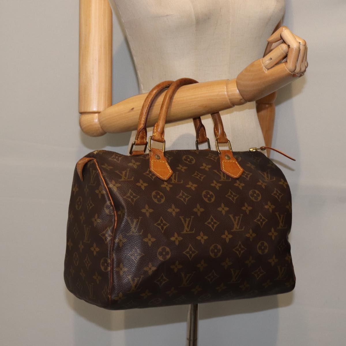 LOUIS VUITTON Monogram Speedy 30 Hand Bag M41526 LV Auth bs17811