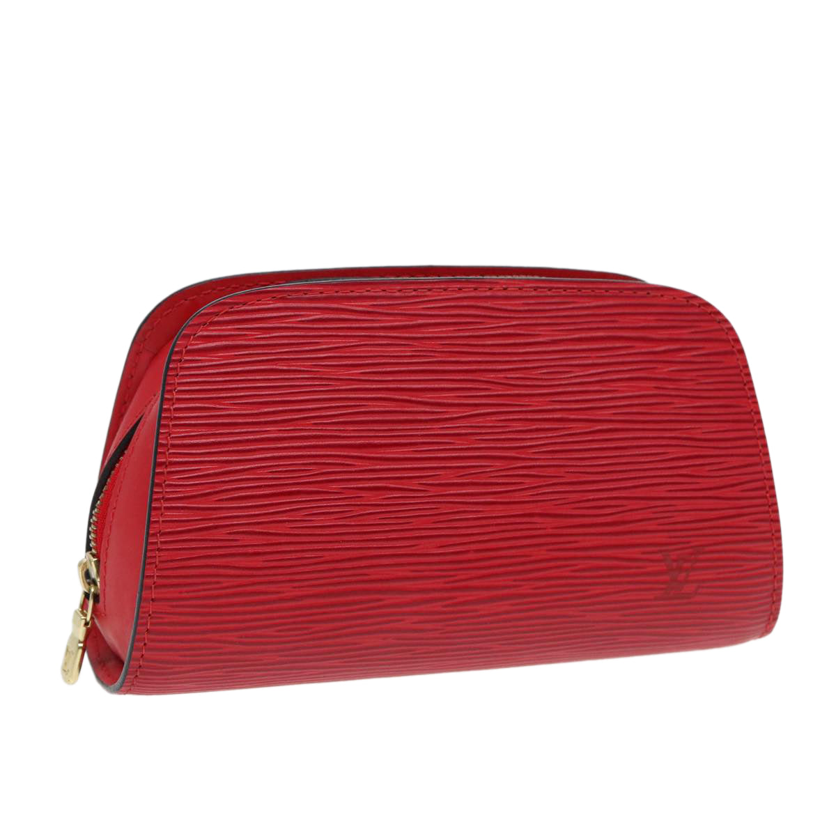 LOUIS VUITTON Epi Dauphine PM Pouch Castilian Red M48447 LV Auth bs17812