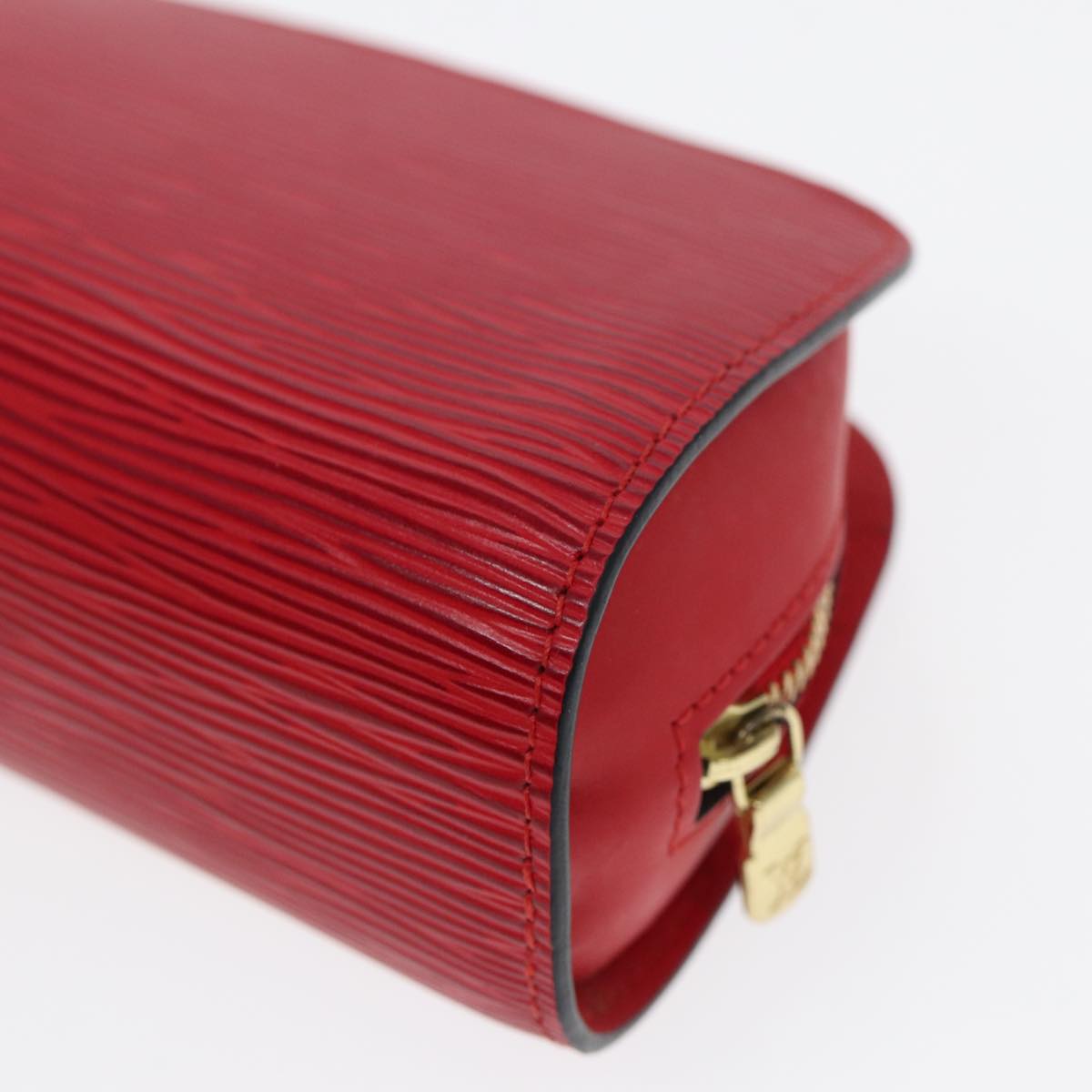 LOUIS VUITTON Epi Dauphine PM Pouch Castilian Red M48447 LV Auth bs17812