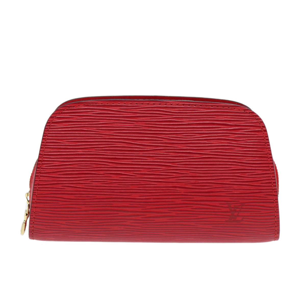 LOUIS VUITTON Epi Dauphine PM Pouch Castilian Red M48447 LV Auth bs17812