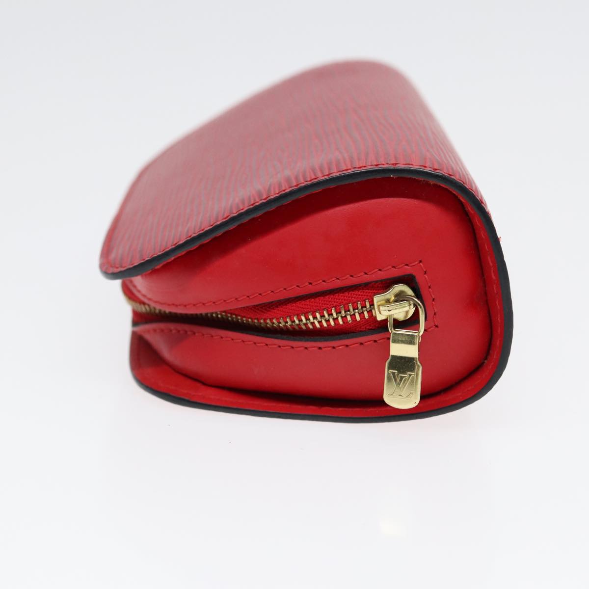 LOUIS VUITTON Epi Dauphine PM Pouch Castilian Red M48447 LV Auth bs17812