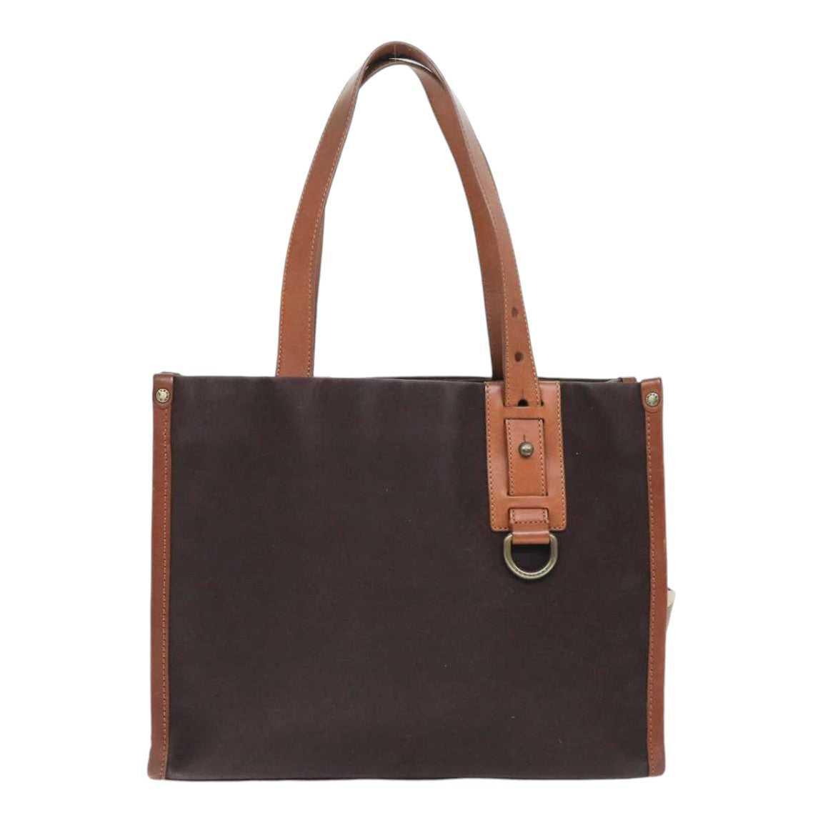 BURBERRY Tote Bag Canvas Brown Auth bs17820