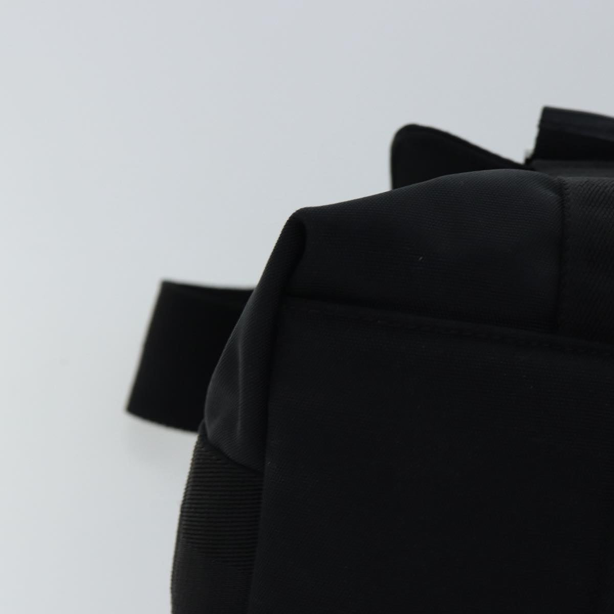 GUCCI Shoulder Bag Nylon Black Silver 122374 Auth bs17862