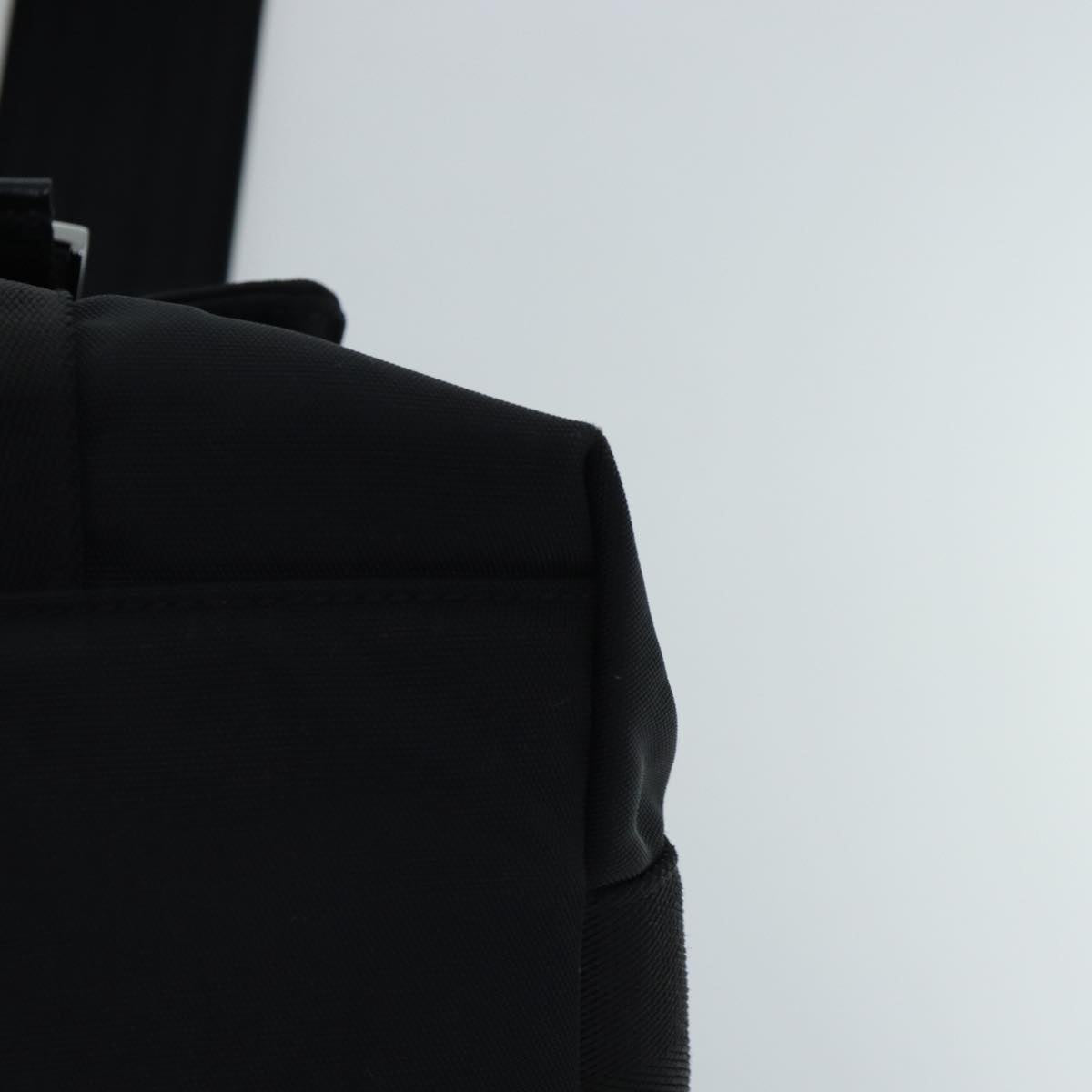 GUCCI Shoulder Bag Nylon Black Silver 122374 Auth bs17862