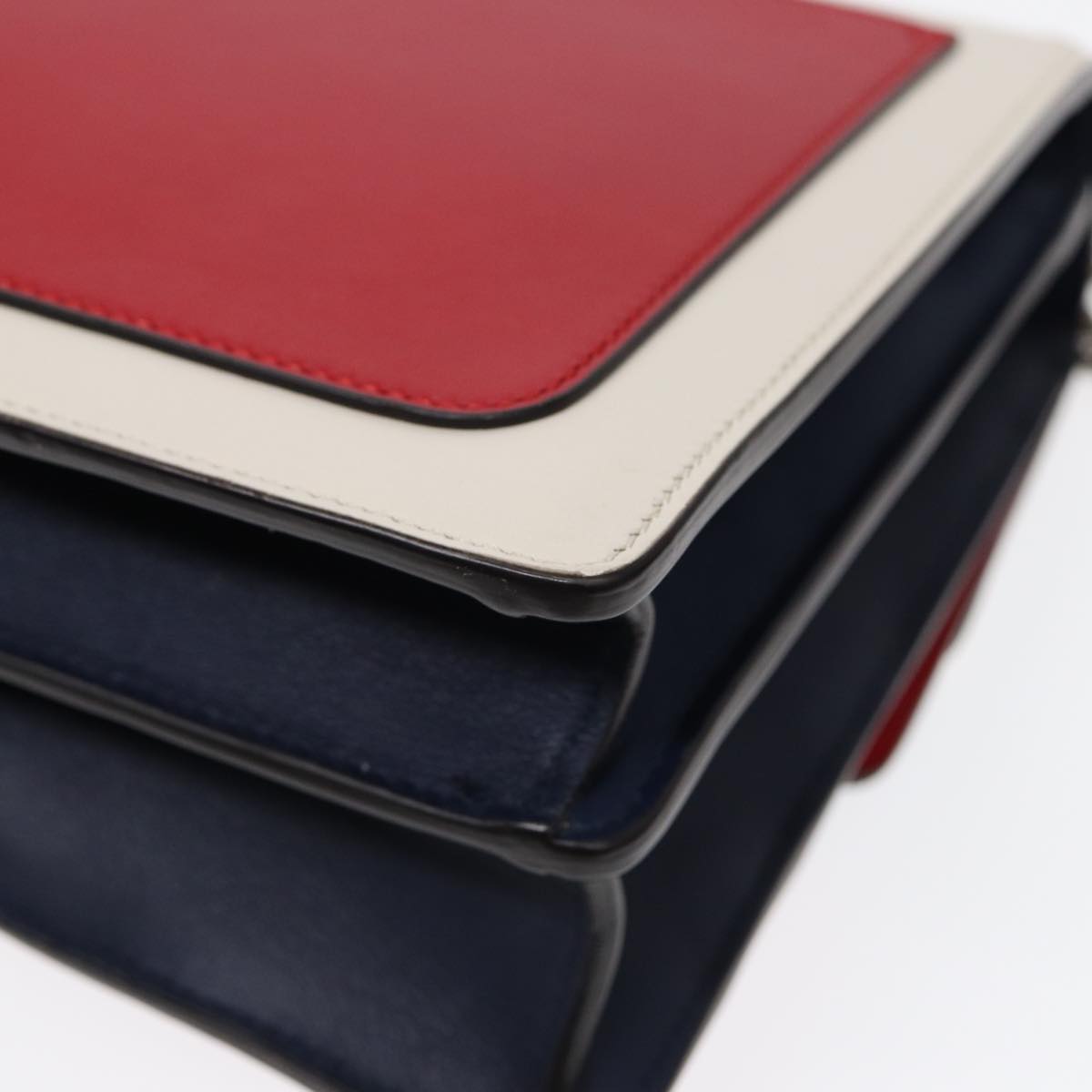 GUCCI Chain Dionysus Panther Shoulder Bag Leather Multicolor 403348 Auth bs17863V