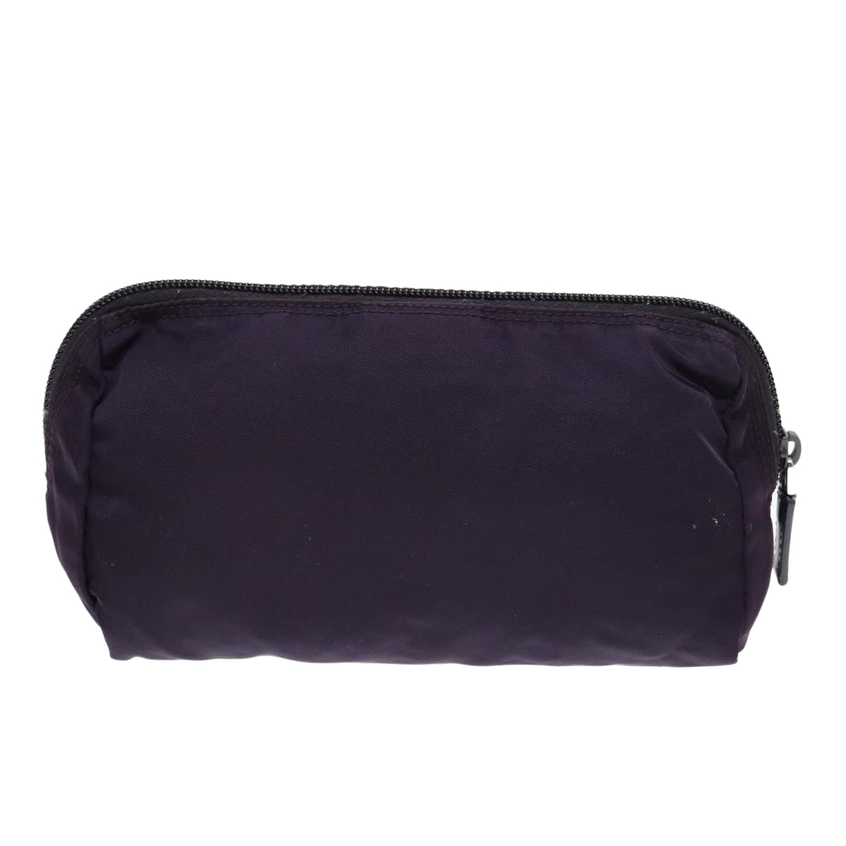 PRADA Pouch Nylon Purple Silver Auth bs17869