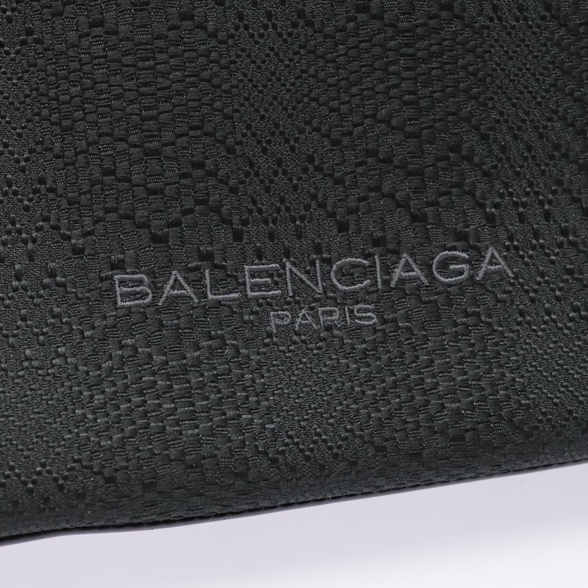 BALENCIAGA Hand Bag Canvas Black Auth bs18023