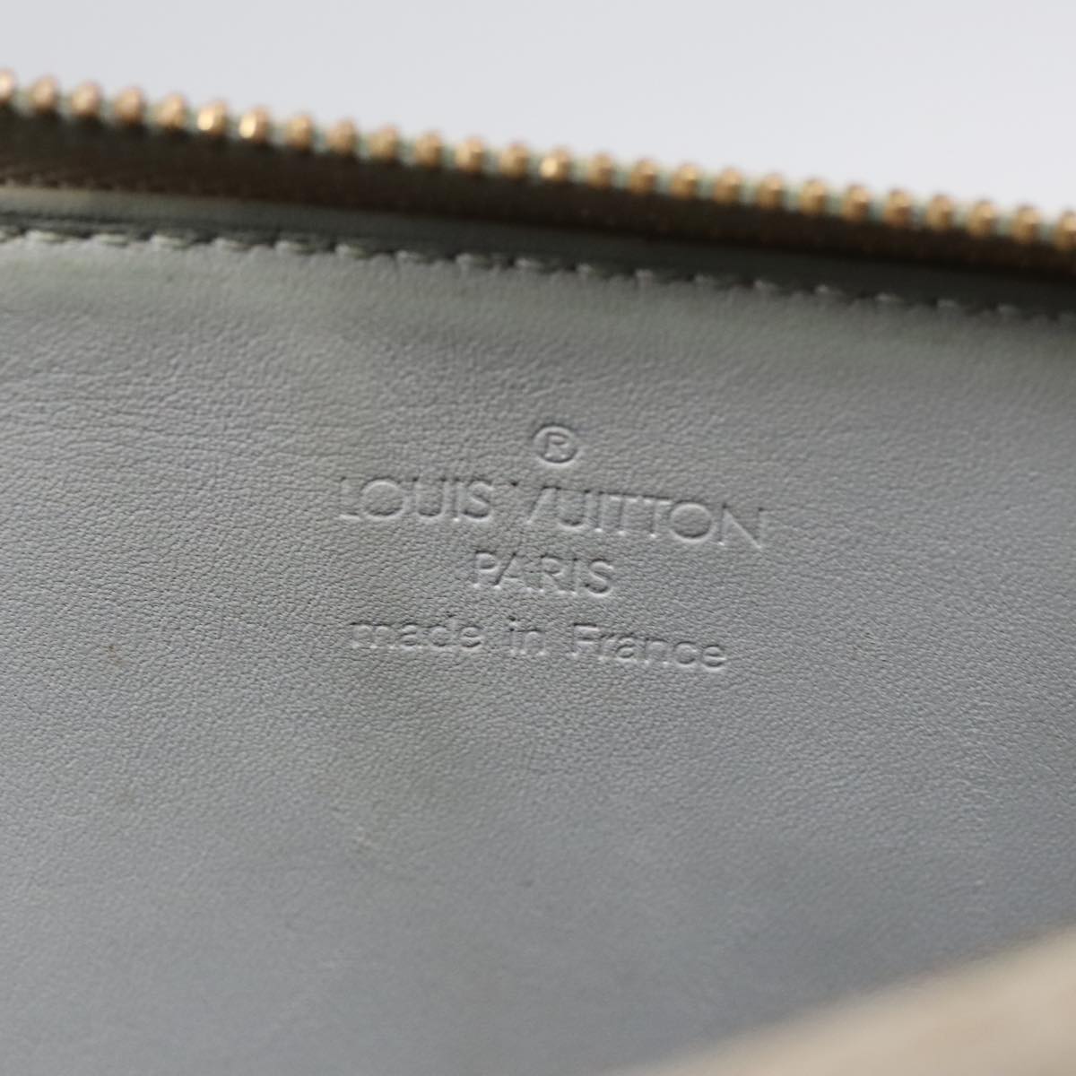 LOUIS VUITTON Monogram Vernis Lexington Accessory Pouch Gris M91056 Auth bs18051