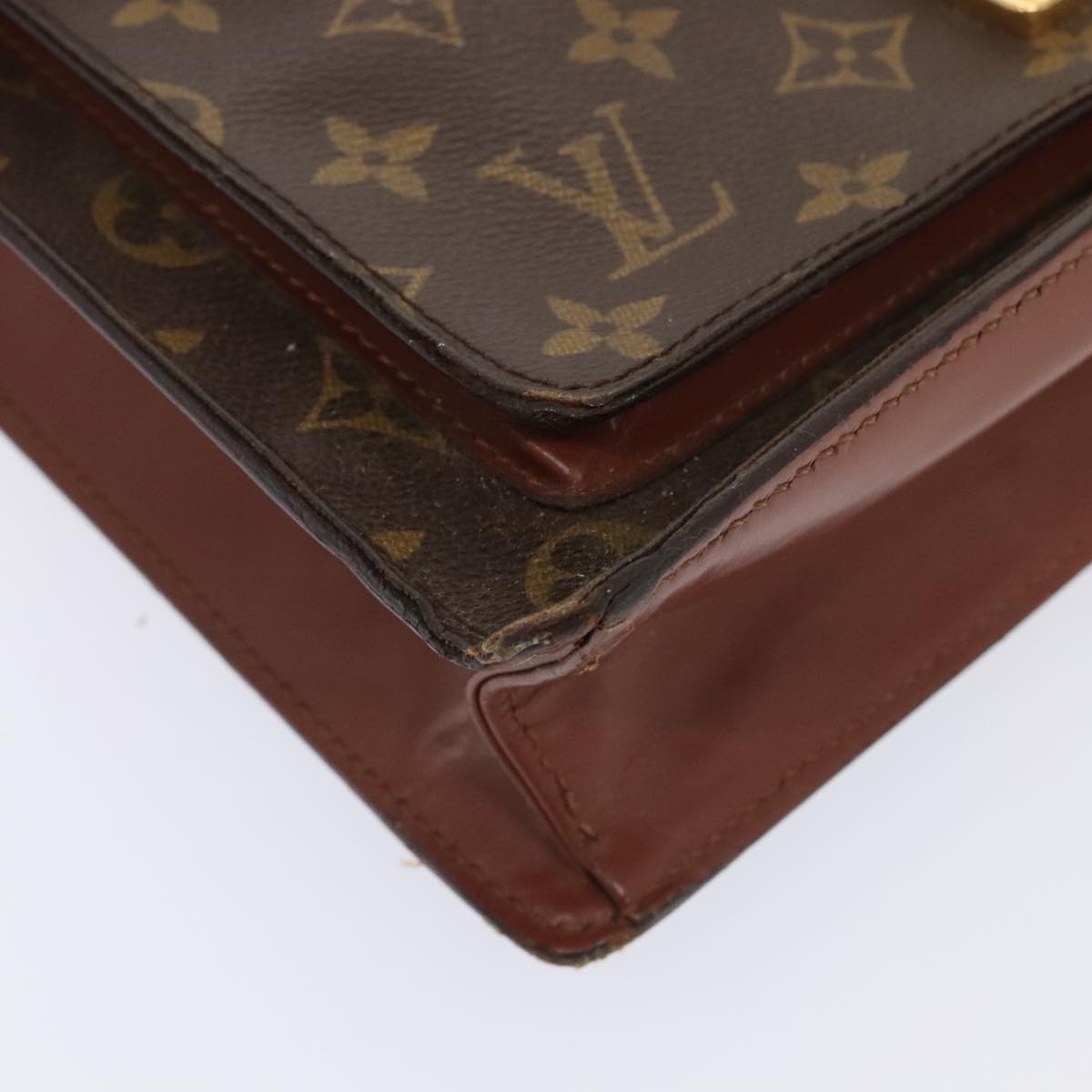 LOUIS VUITTON Monogram Monceau 28 Hand Bag 2way M51185 LV Auth bs18052