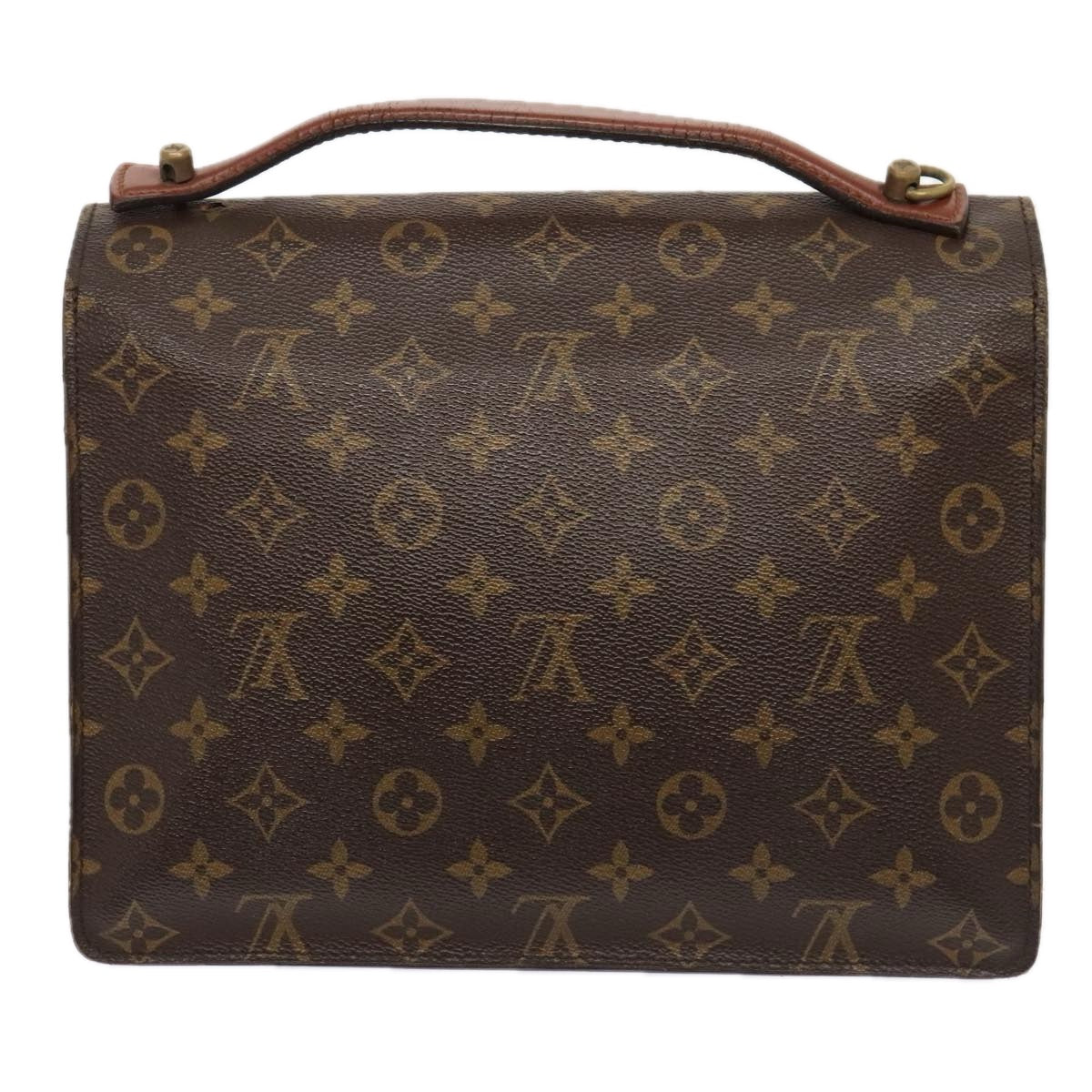 LOUIS VUITTON Monogram Monceau 28 Hand Bag 2way M51185 LV Auth bs18052