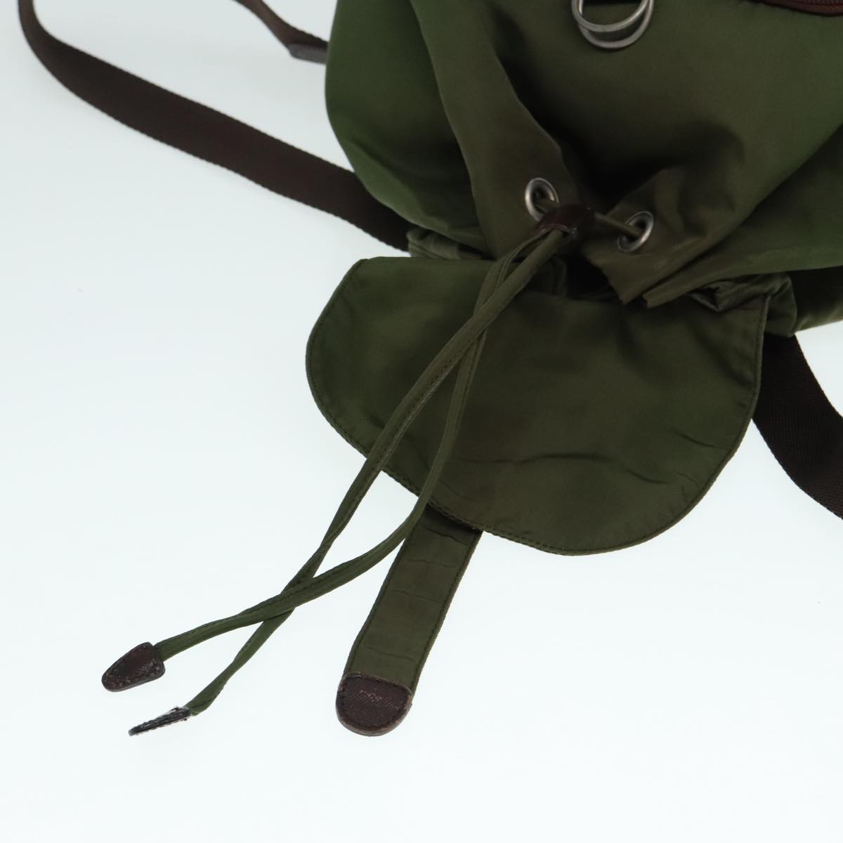 PRADA Backpack Nylon Green Auth bs18089