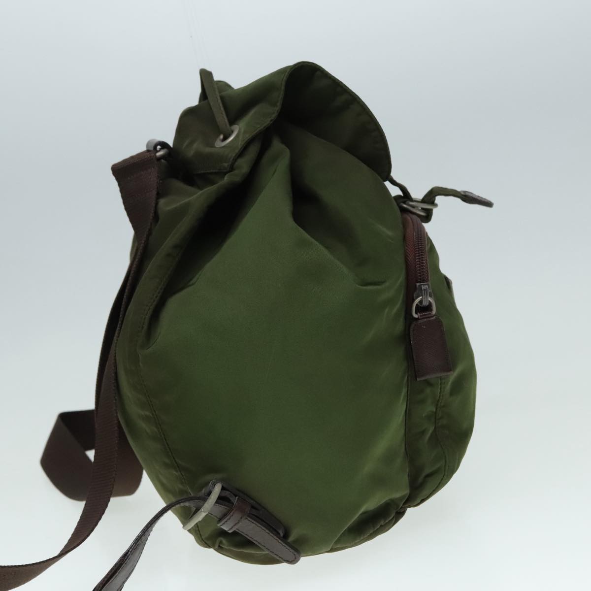 PRADA Backpack Nylon Green Auth bs18089