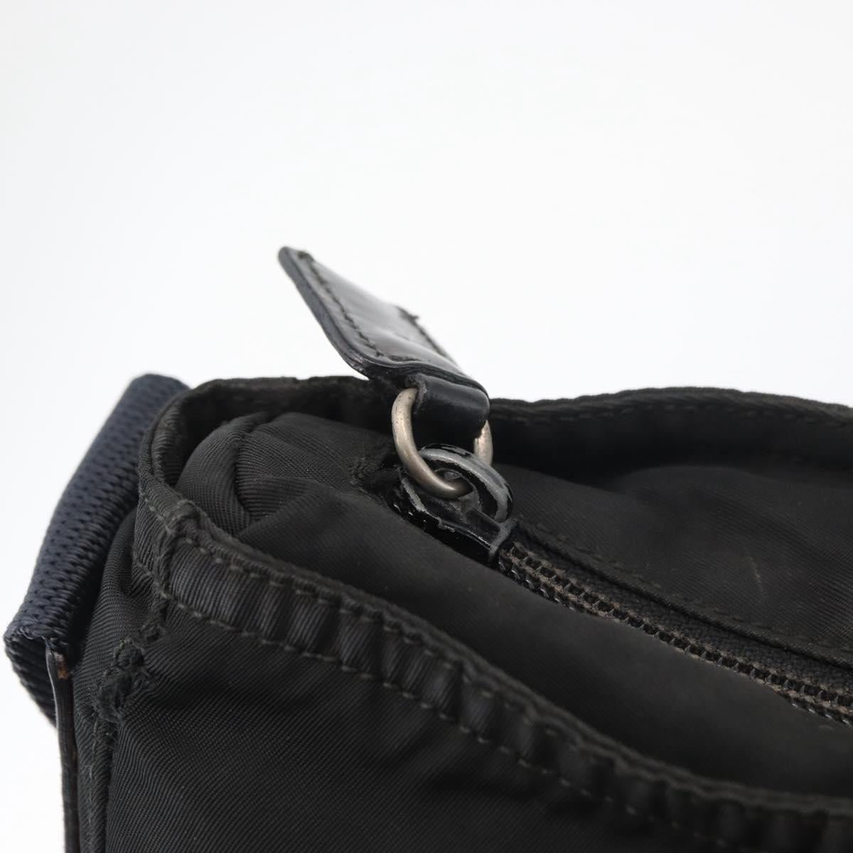 PRADA Shoulder Bag Nylon Black Auth bs18091