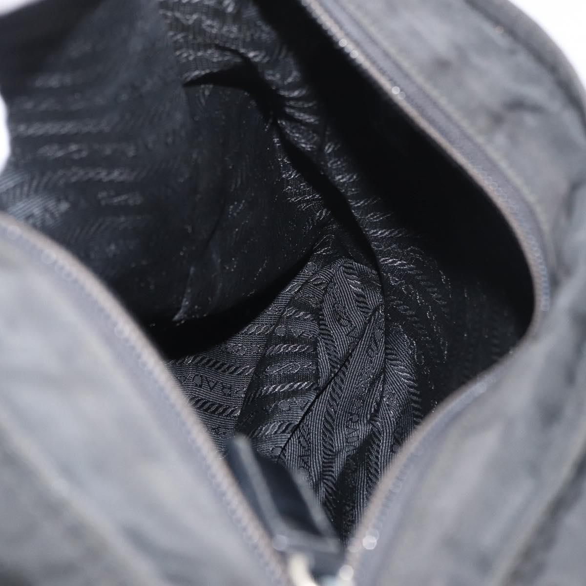 PRADA Shoulder Bag Nylon Black Auth bs18091