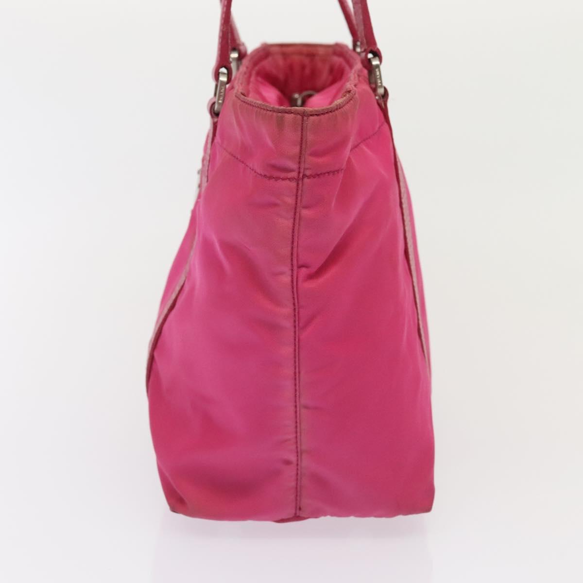 PRADA Hand Bag Nylon Pink Auth bs18106