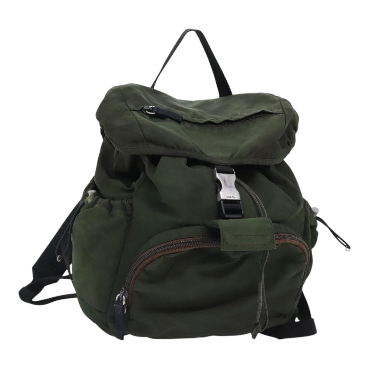 PRADA Backpack Nylon Green Auth bs18109