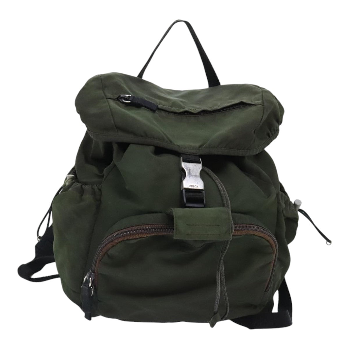 PRADA Backpack Nylon Green Auth bs18109