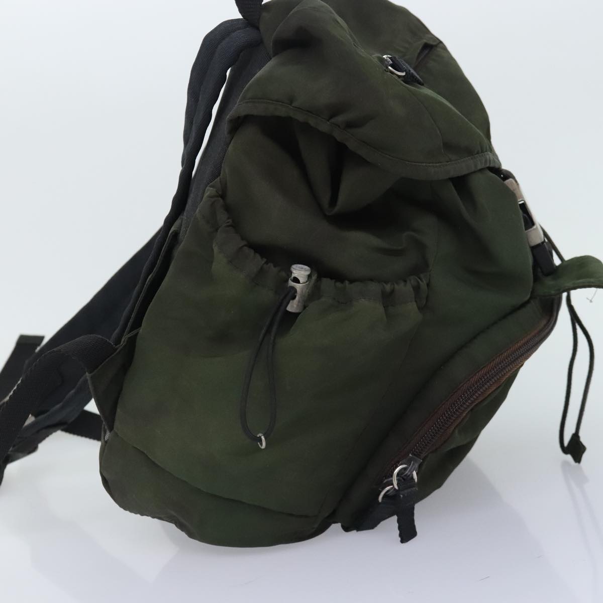 PRADA Backpack Nylon Green Auth bs18109