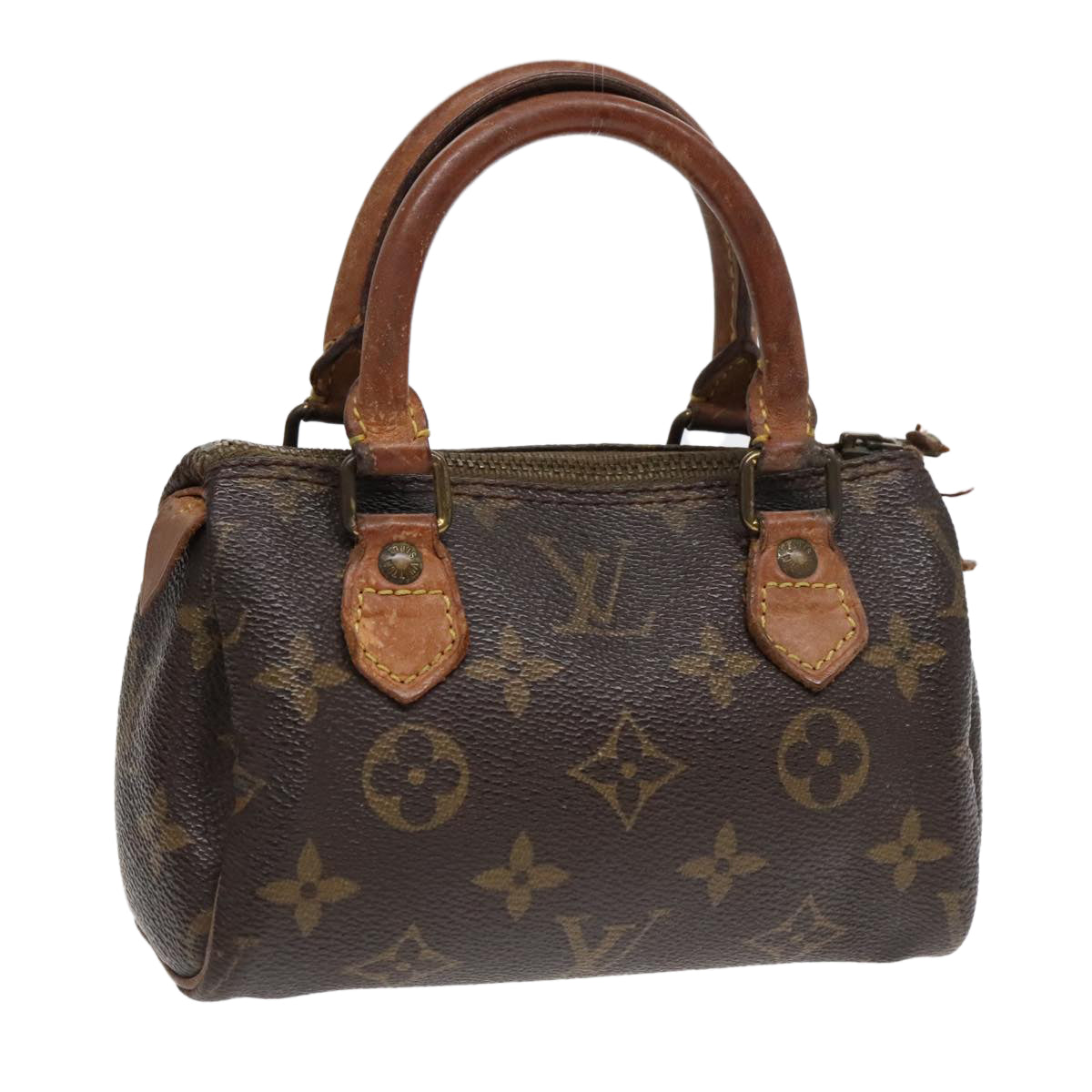 LOUIS VUITTON Monogram Mini Speedy Hand Bag M41534 LV Auth bs18116