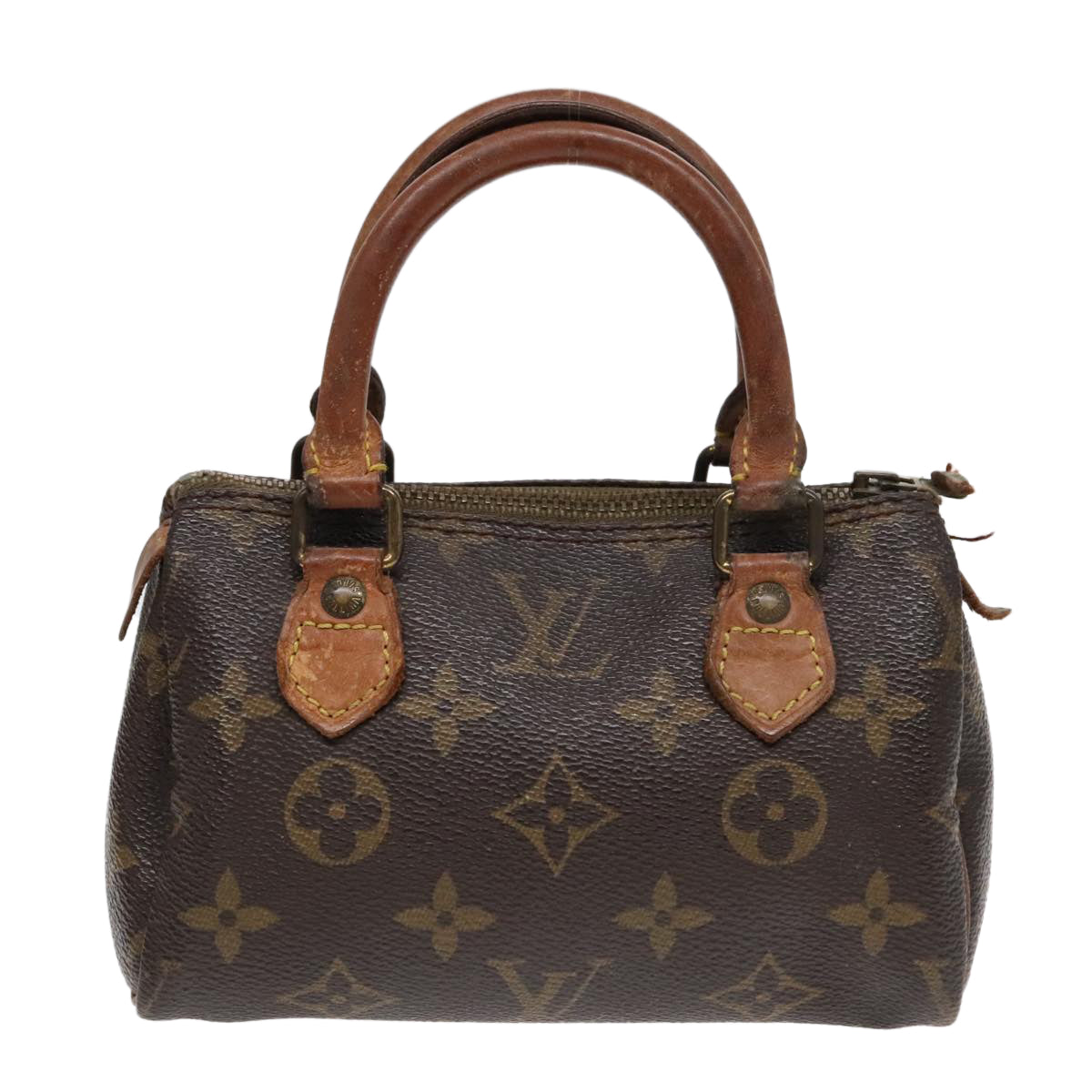 LOUIS VUITTON Monogram Mini Speedy Hand Bag M41534 LV Auth bs18116