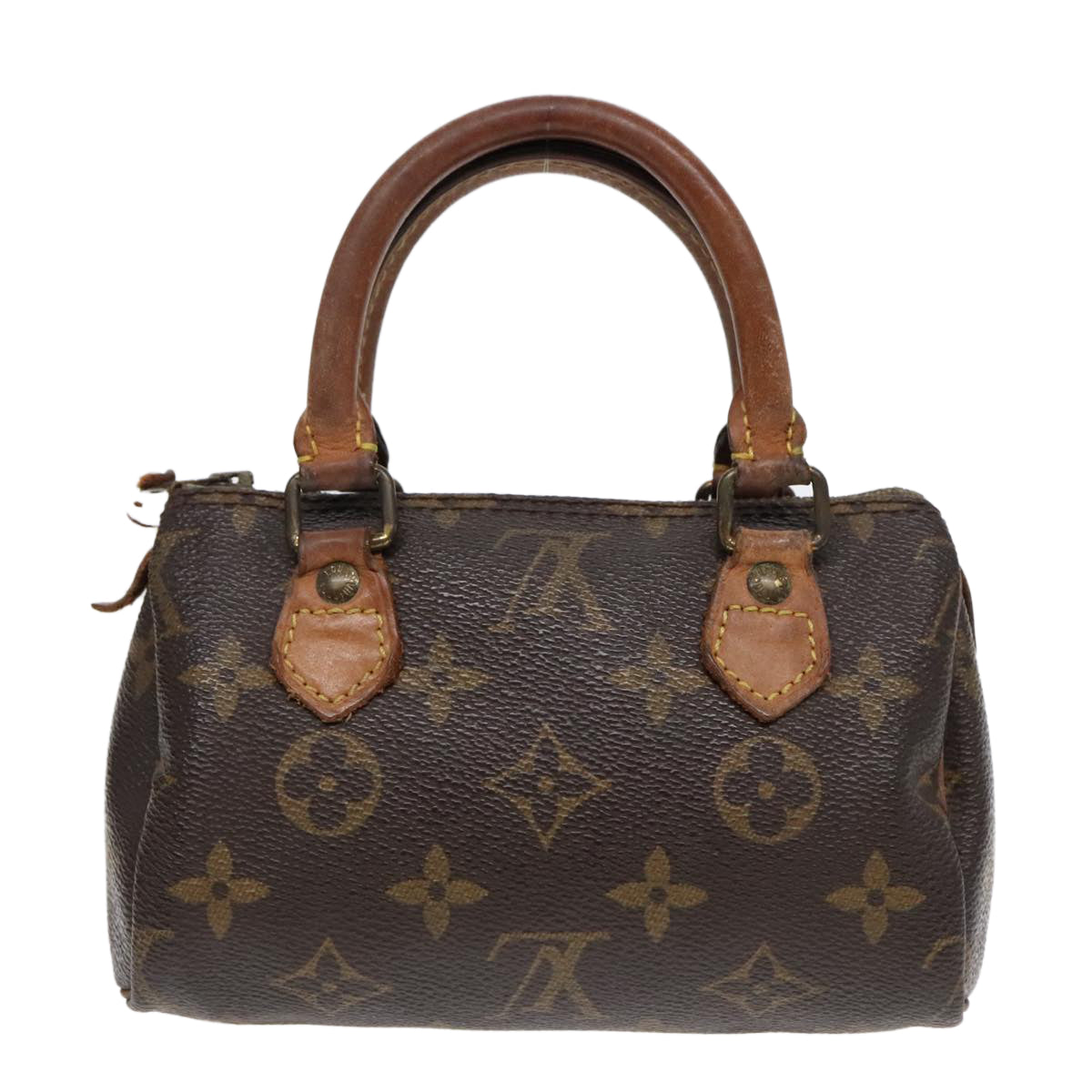 LOUIS VUITTON Monogram Mini Speedy Hand Bag M41534 LV Auth bs18116