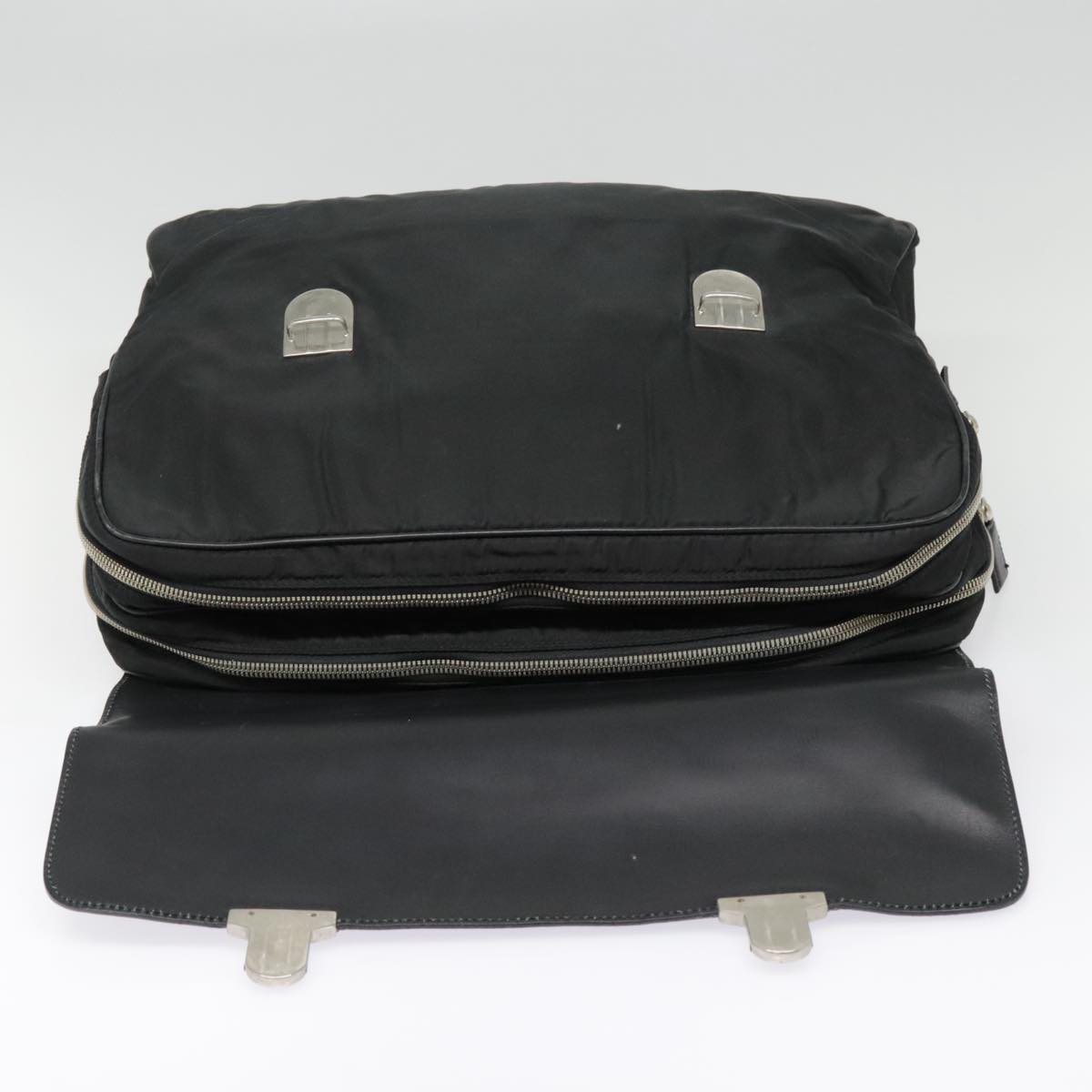 PRADA Hand Bag Nylon Black Auth bs18123