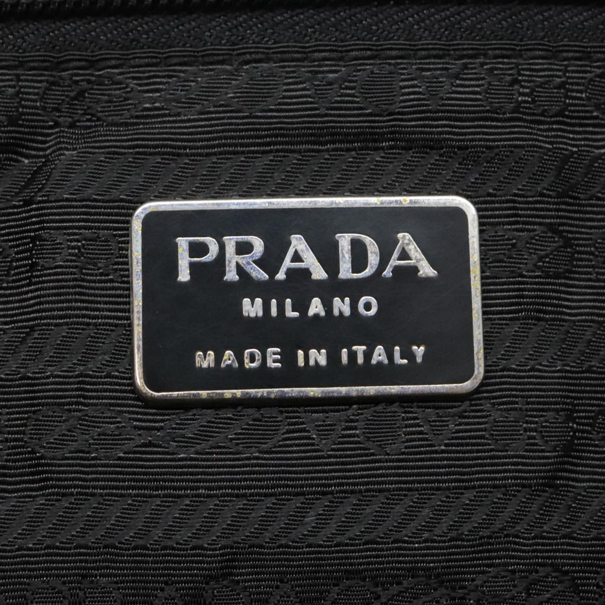 PRADA Hand Bag Nylon Black Auth bs18123