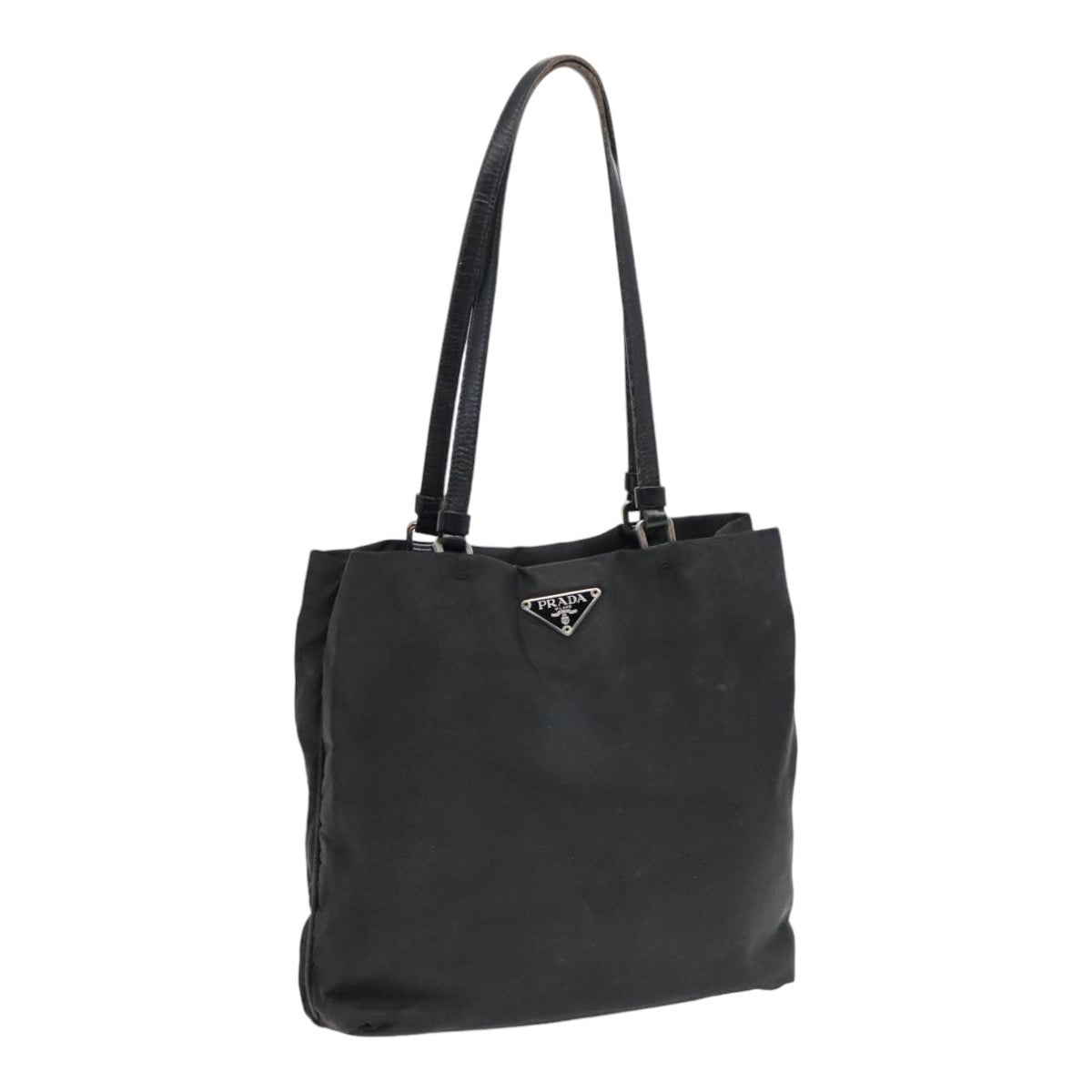 PRADA Hand Bag Nylon Black Auth bs18143