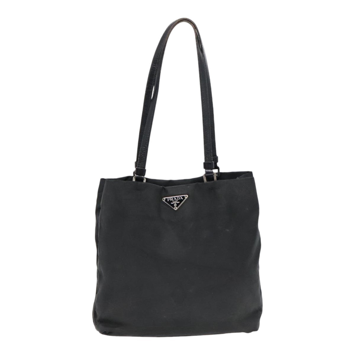 PRADA Hand Bag Nylon Black Auth bs18143