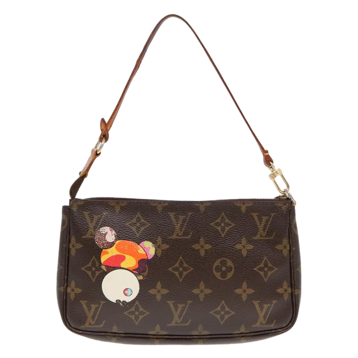 LOUIS VUITTON Monogram Panda Pochette Accessoires Pouch M51981 LV Auth bs18183