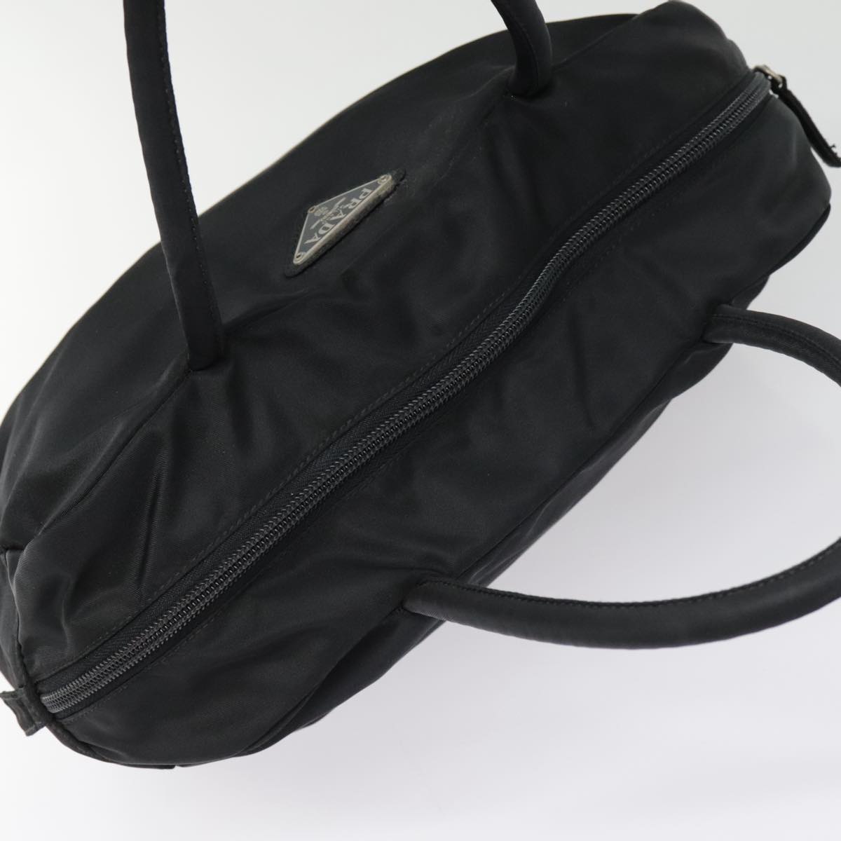 PRADA Hand Bag Nylon Black Auth bs18204