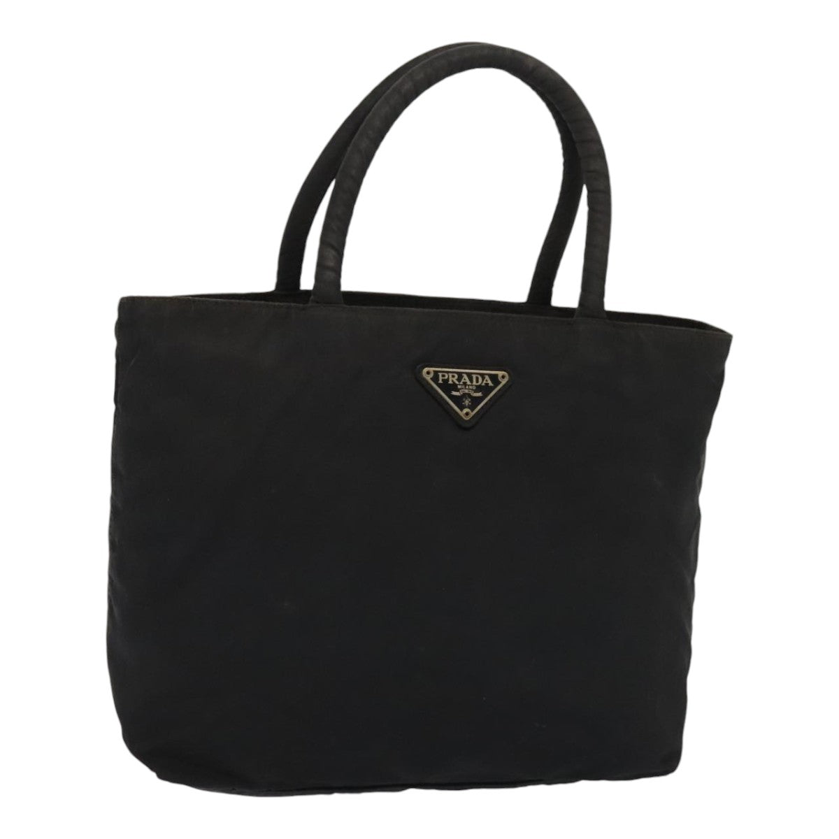 PRADA Hand Bag Nylon Black Auth bs18205