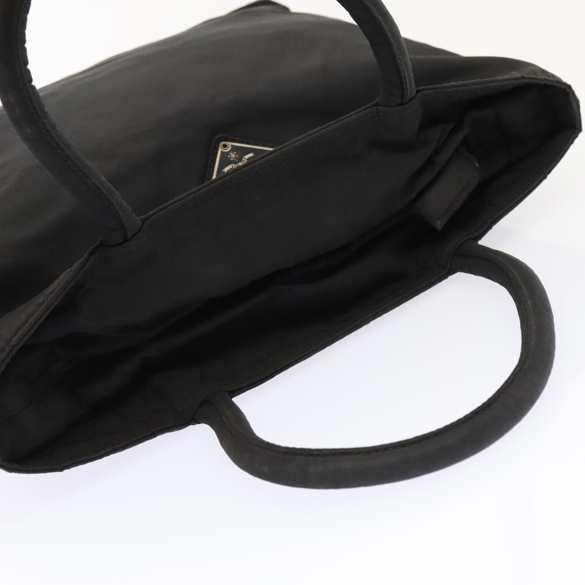 PRADA Hand Bag Nylon Black Auth bs18205