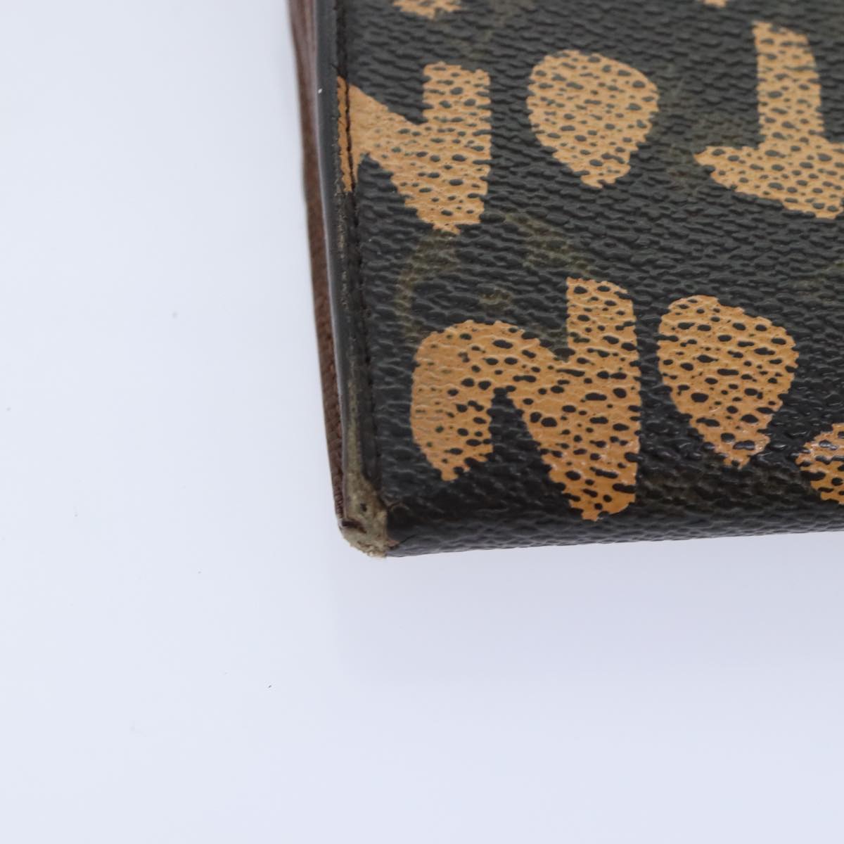 LOUIS VUITTON Monogram Graffiti Porte Monnaie Credit Wallet M92190 Auth bs18227