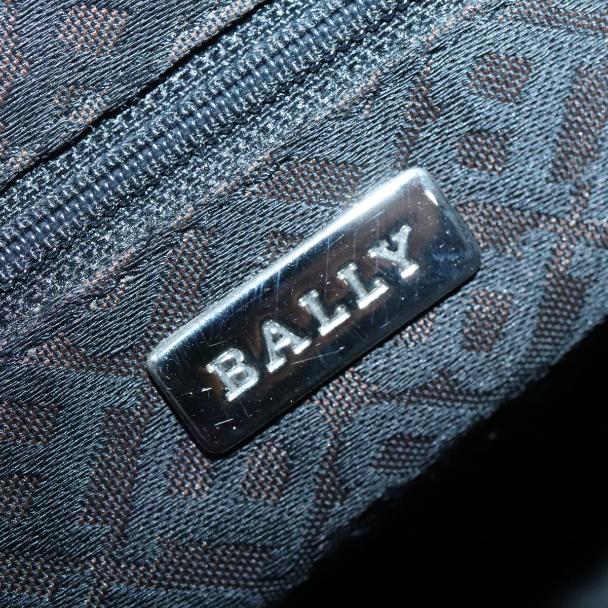 BALLY Shoulder Bag Nylon Black Auth bs18320