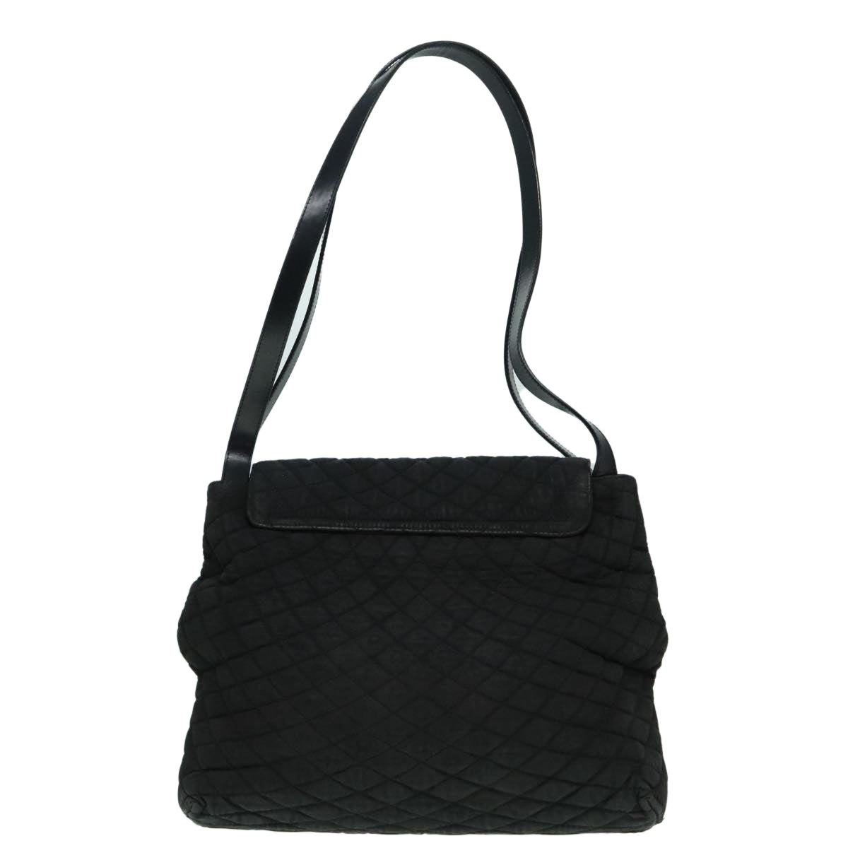 BALLY Shoulder Bag Nylon Black Auth bs18320