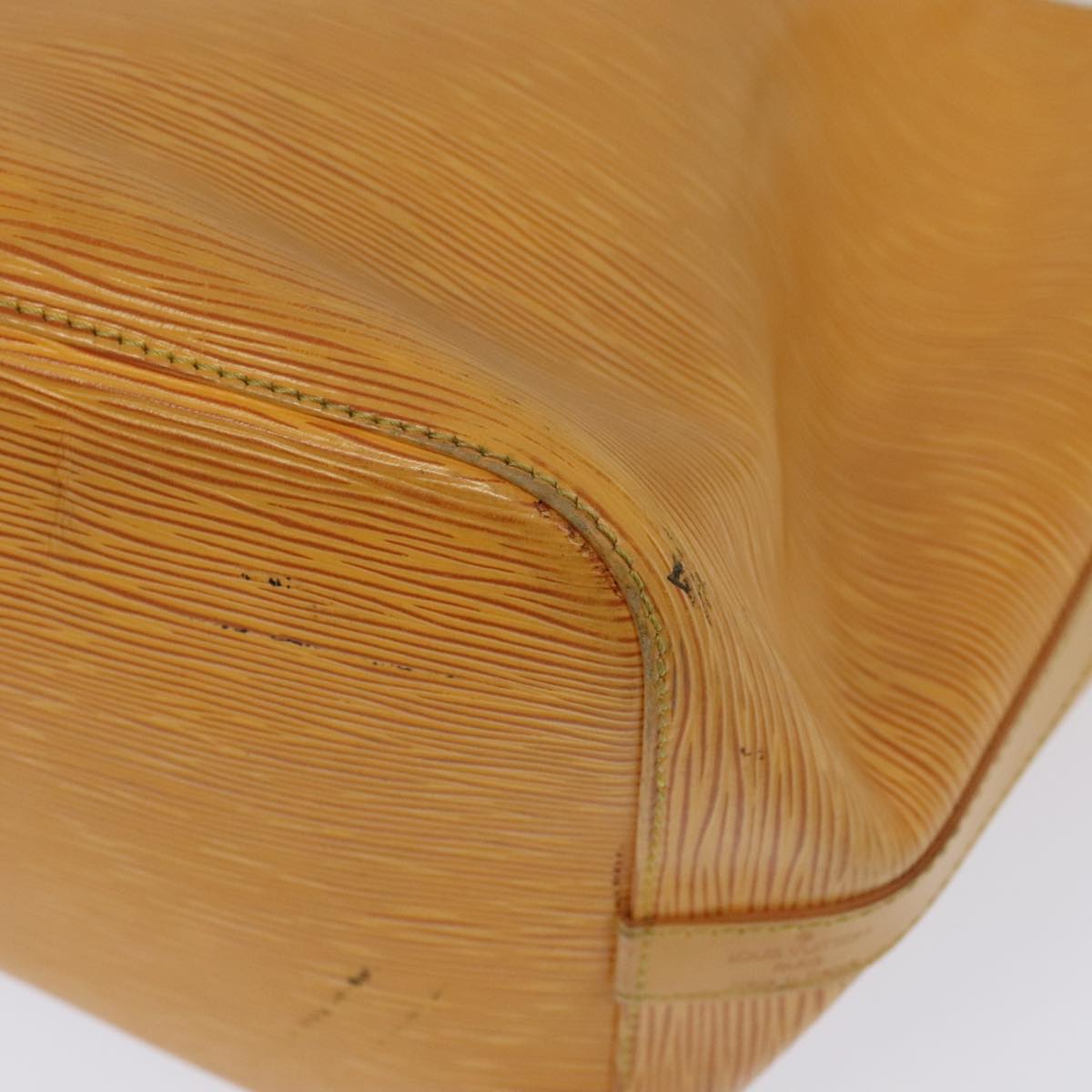 LOUIS VUITTON Epi Petit Noe Shoulder Bag Yellow M44109 LV Auth bs18364