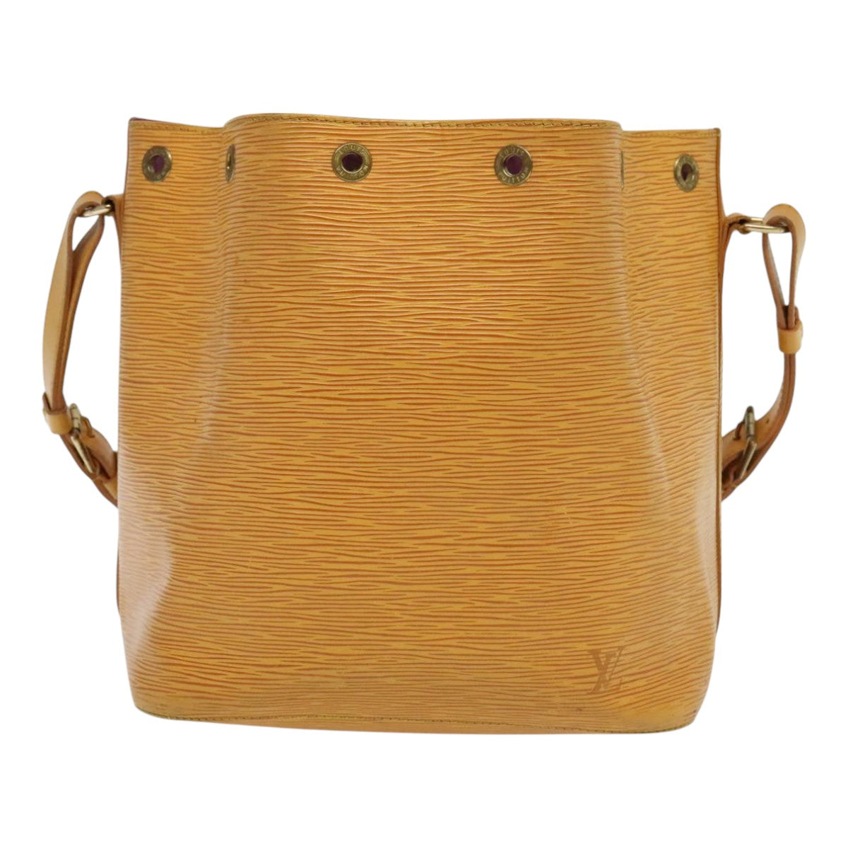 LOUIS VUITTON Epi Petit Noe Shoulder Bag Yellow M44109 LV Auth bs18364