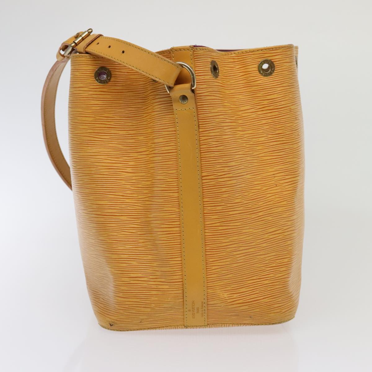 LOUIS VUITTON Epi Petit Noe Shoulder Bag Yellow M44109 LV Auth bs18364