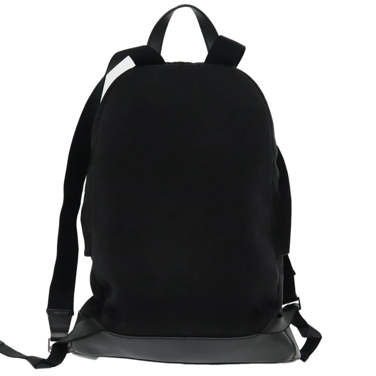 BALENCIAGA Backpack Canvas Leather Black Silver 392007 Auth bs18650