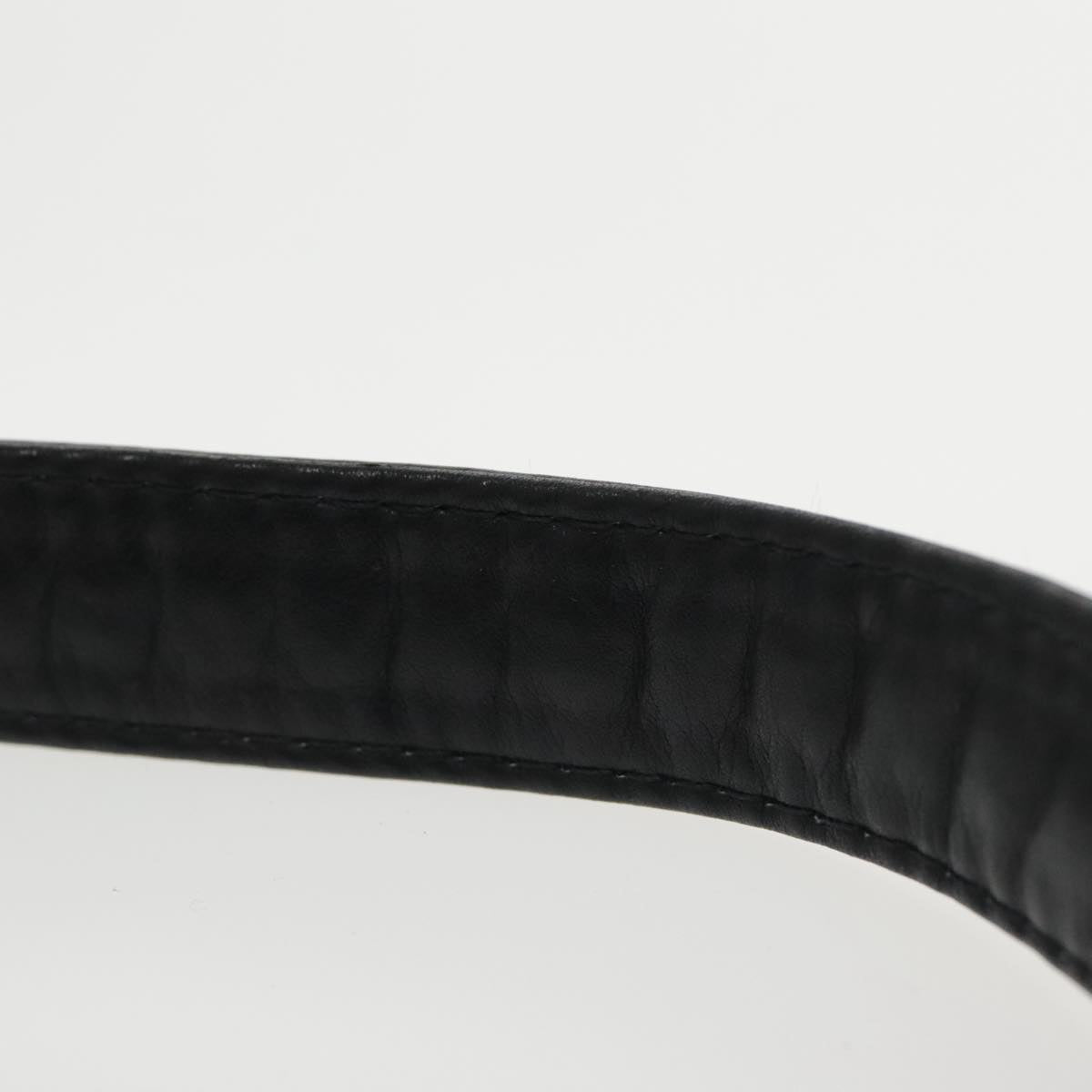 CHANEL COCO Mark Chain Waist bag Lamb Skin Black Gold CC Auth bs18653