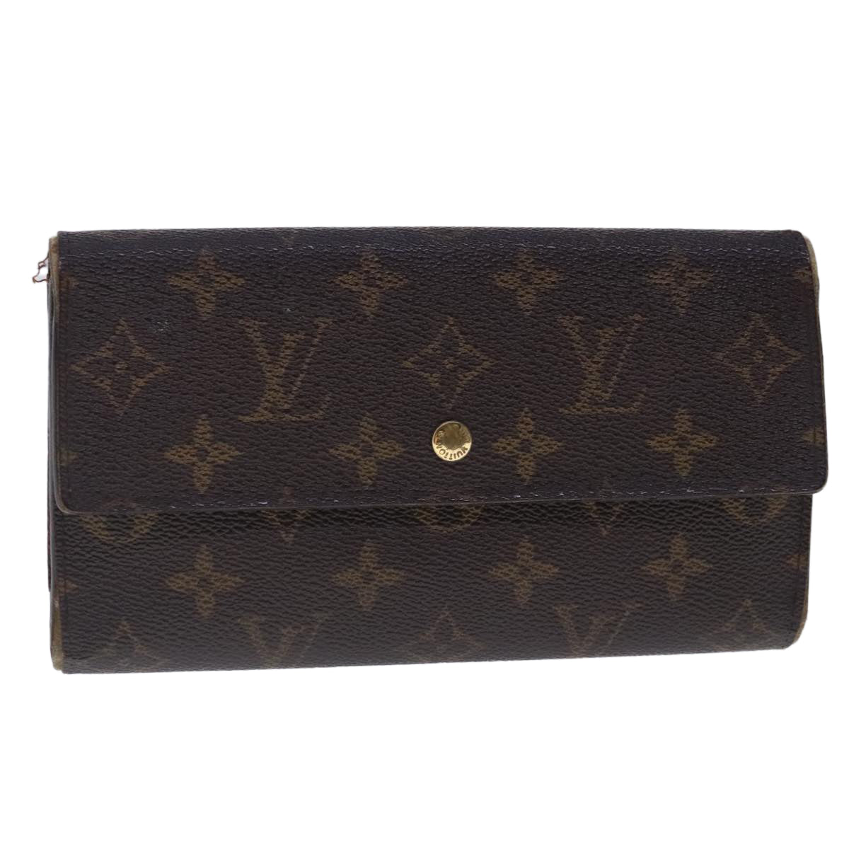 LOUIS VUITTON Monogram Portefeuille International Wallet M61217 LV Auth bs18701