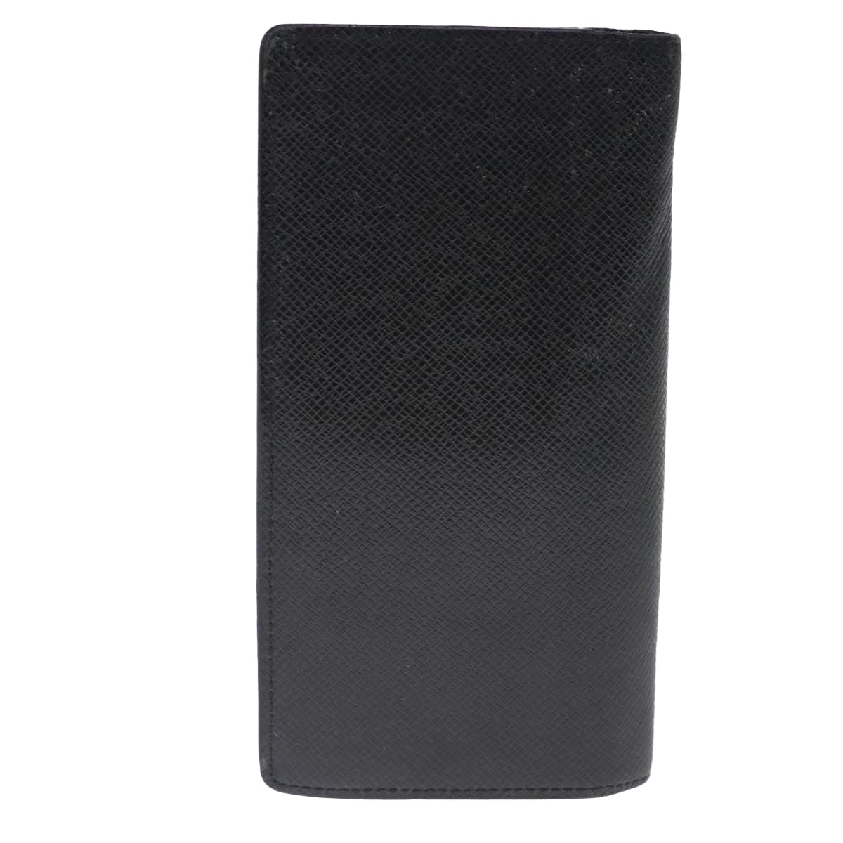 LOUIS VUITTON Taiga Brazza Portefeuille Long Wallet Ardoise M64012 Auth bs18707