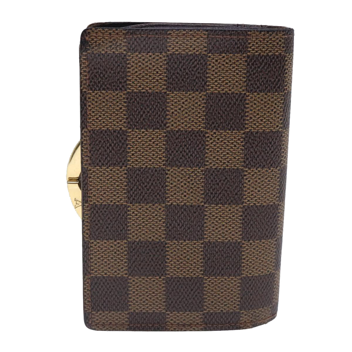 LOUIS VUITTON Damier Ebene Portefeuille Viennois Wallet N61674 LV Auth bs18718